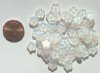 50 3x9mm Matte Crystal AB Spacer Flowers